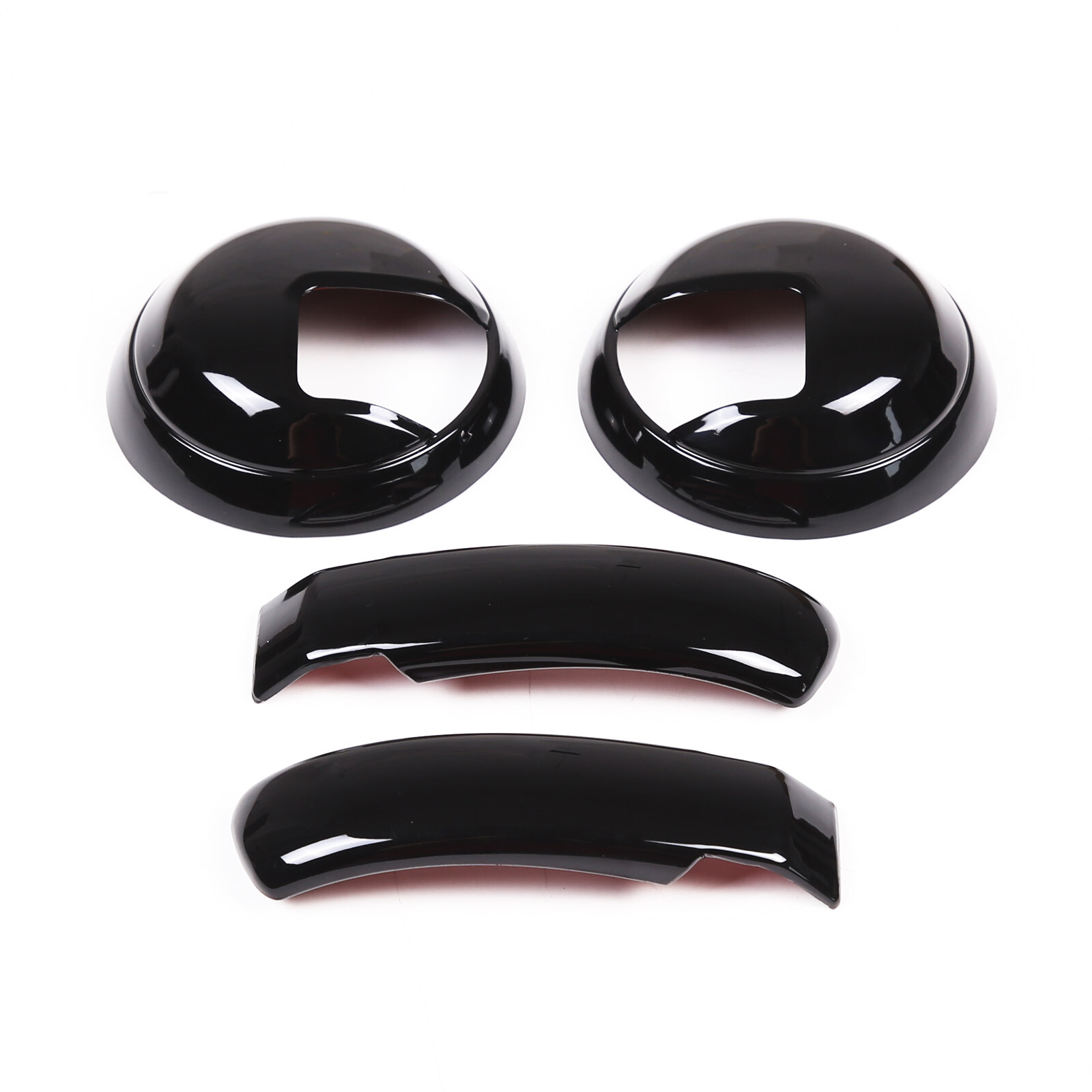 Fits 2010-2023 Fiat 500 Abarth 595 Gloss Black Door Handle Accent Trim Cover