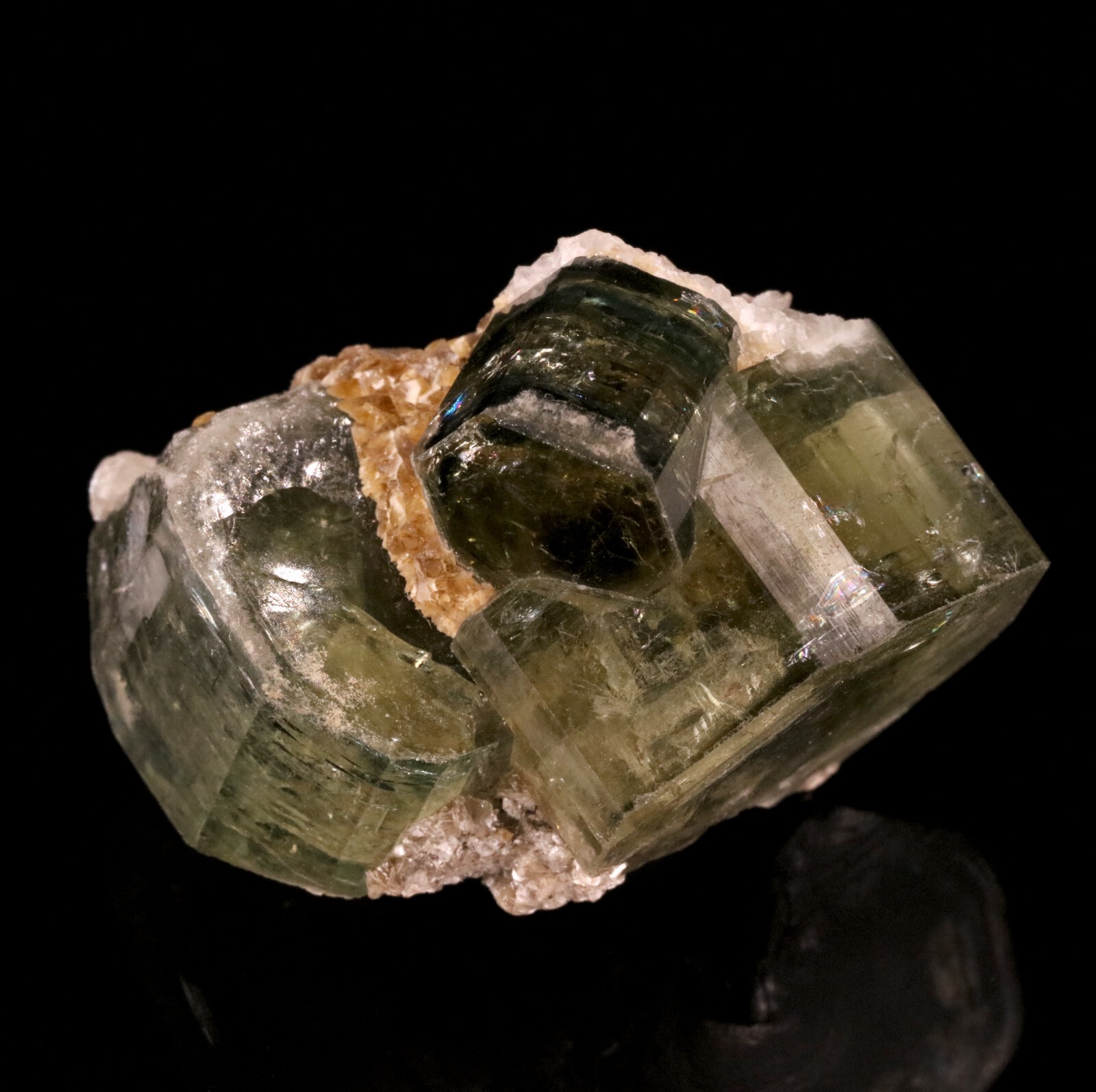 Lovely Zoned Fluorapatite Crystal Cluster - Panasqueira Mine, Portugal Lovely Zoned Fluorapatite Crystal Cluster - Panasqueira Mine, Portugal