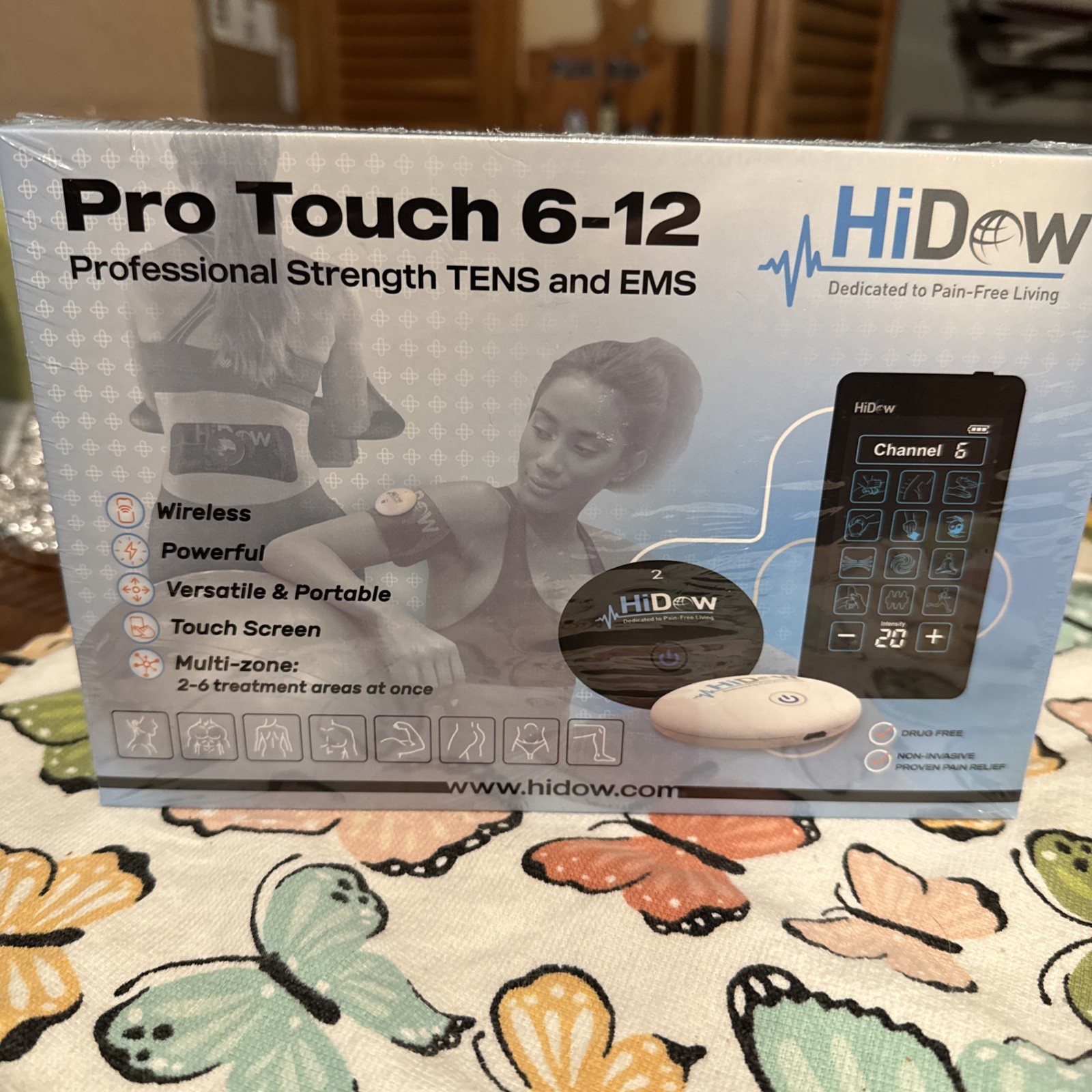 NEW HI-DOW PRO TOUCH 6-12 WIRELESS RECHARGEABLE MASSAGER TOUCHSCREEN (sealed)