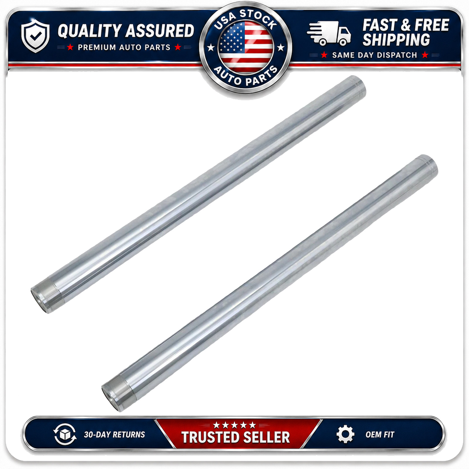 Front Fork Inner Tubes Pipes Legs For Kawasaki EN650 Vulcan S 650 2015-2026