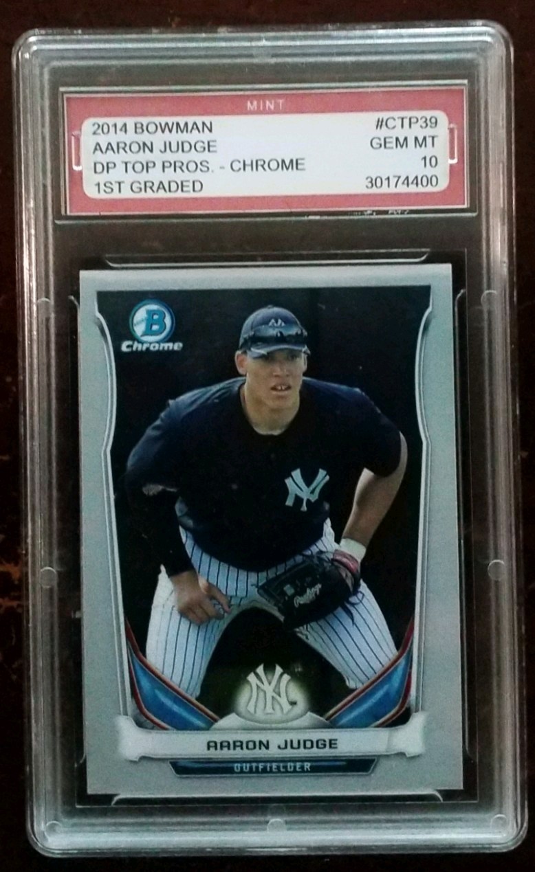2014 Bowman Chrome  Aaron Judge DP Top Pros #CTP39  10 Gem Mint By Mint Grading
