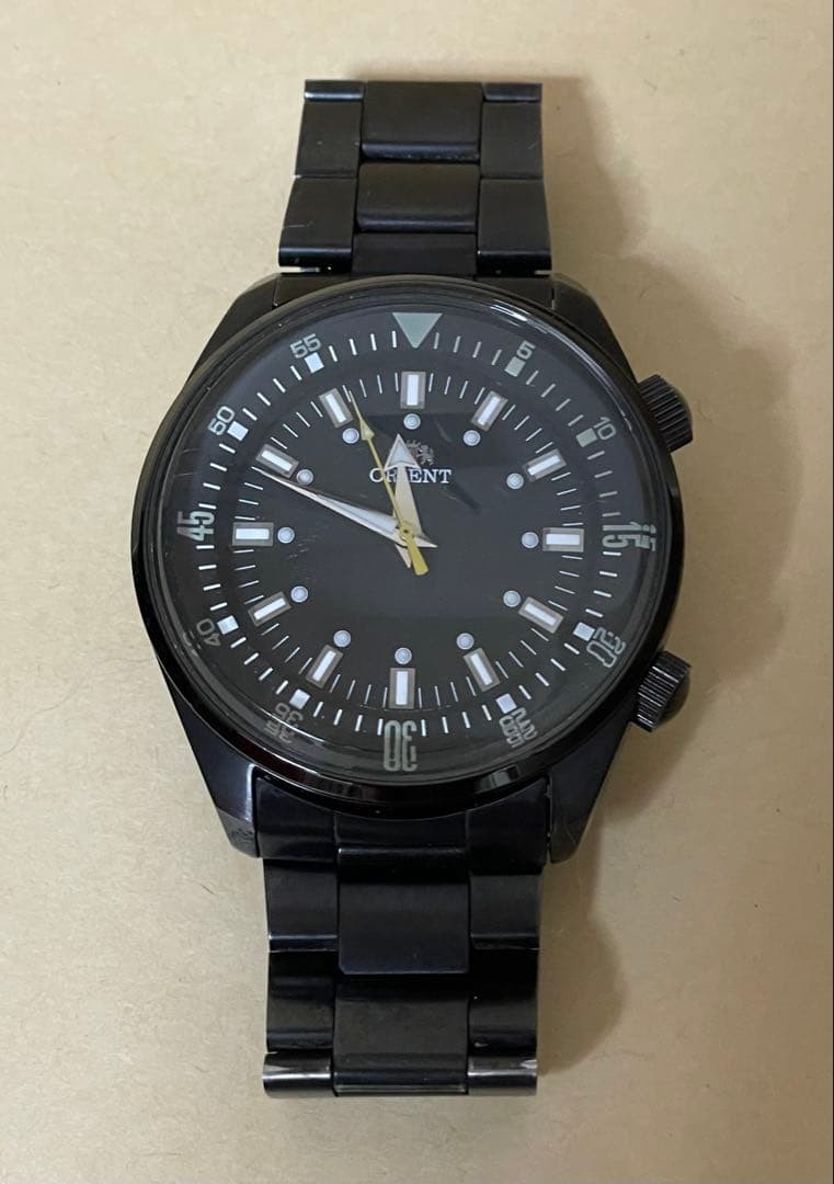 Orient Neo 70s Black Dial Inner Bezel Diver Style Mens Watch Pre-Owned Orient Neo 70s Black Dial Inner Bezel Diver Style Mens Watch Pre-Owned