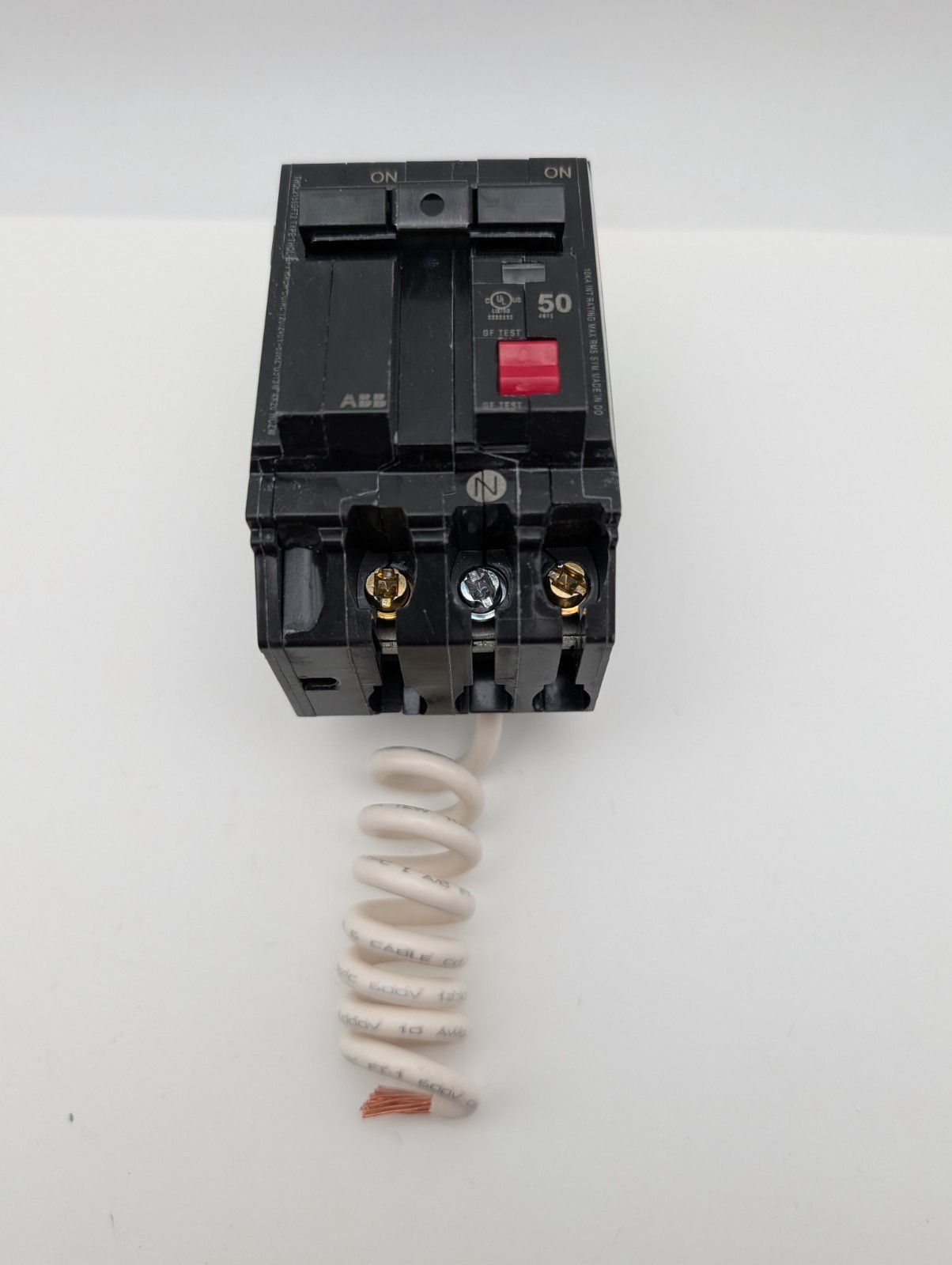 ABB 50Amp 2-Pole GFCI Ground Fault Breaker THQL2150GFT2A 240V (No Box) 