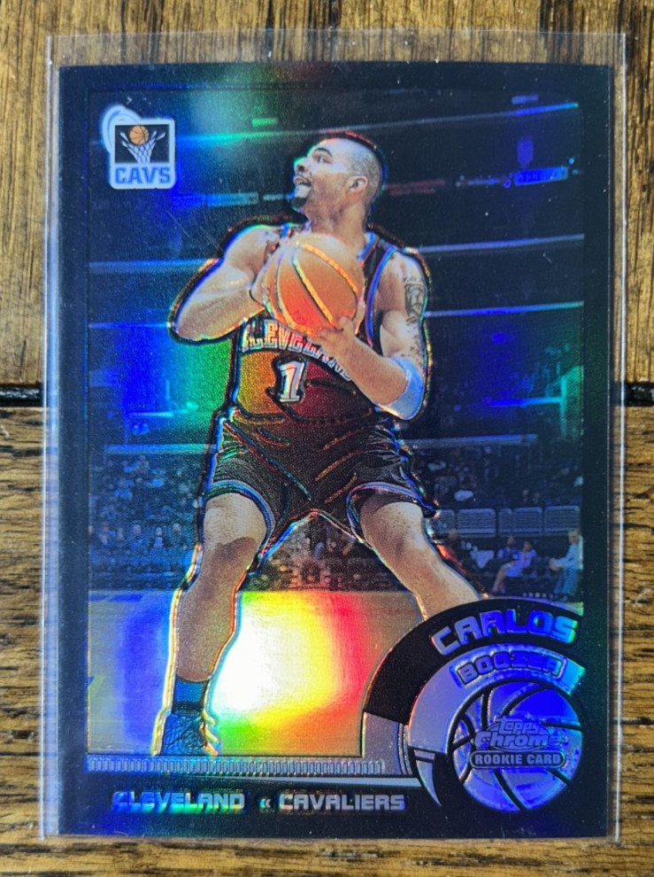 /99 2002-03 Topps Chrome Black Refractor #127 Carlos Boozer Rookie Cavaliers /99 2002-03 Topps Chrome Black Refractor #127 Carlos Boozer Rookie Cavaliers