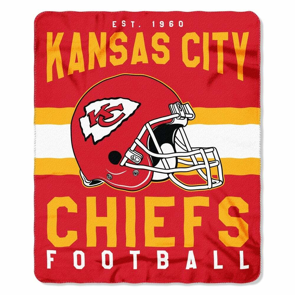 Northwest NFL Kansas City Chiefs Singular Fleece Throw Blanket 60\