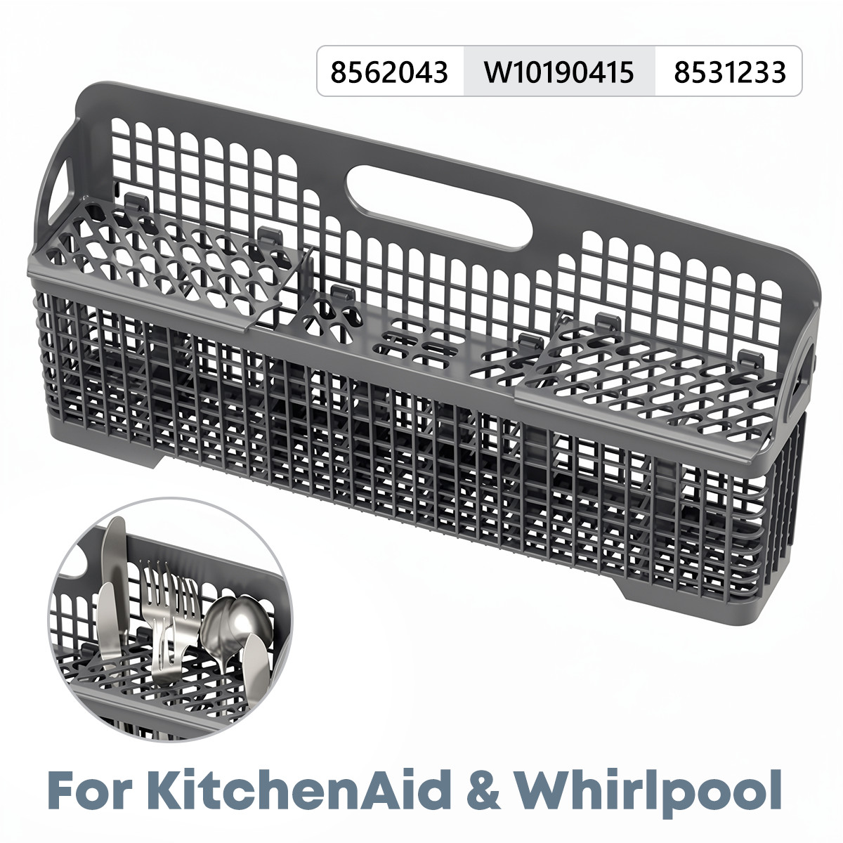 Upgrade W10190415 8531233 Dishwasher Silverware Basket For Kitchenaid Whirlpool