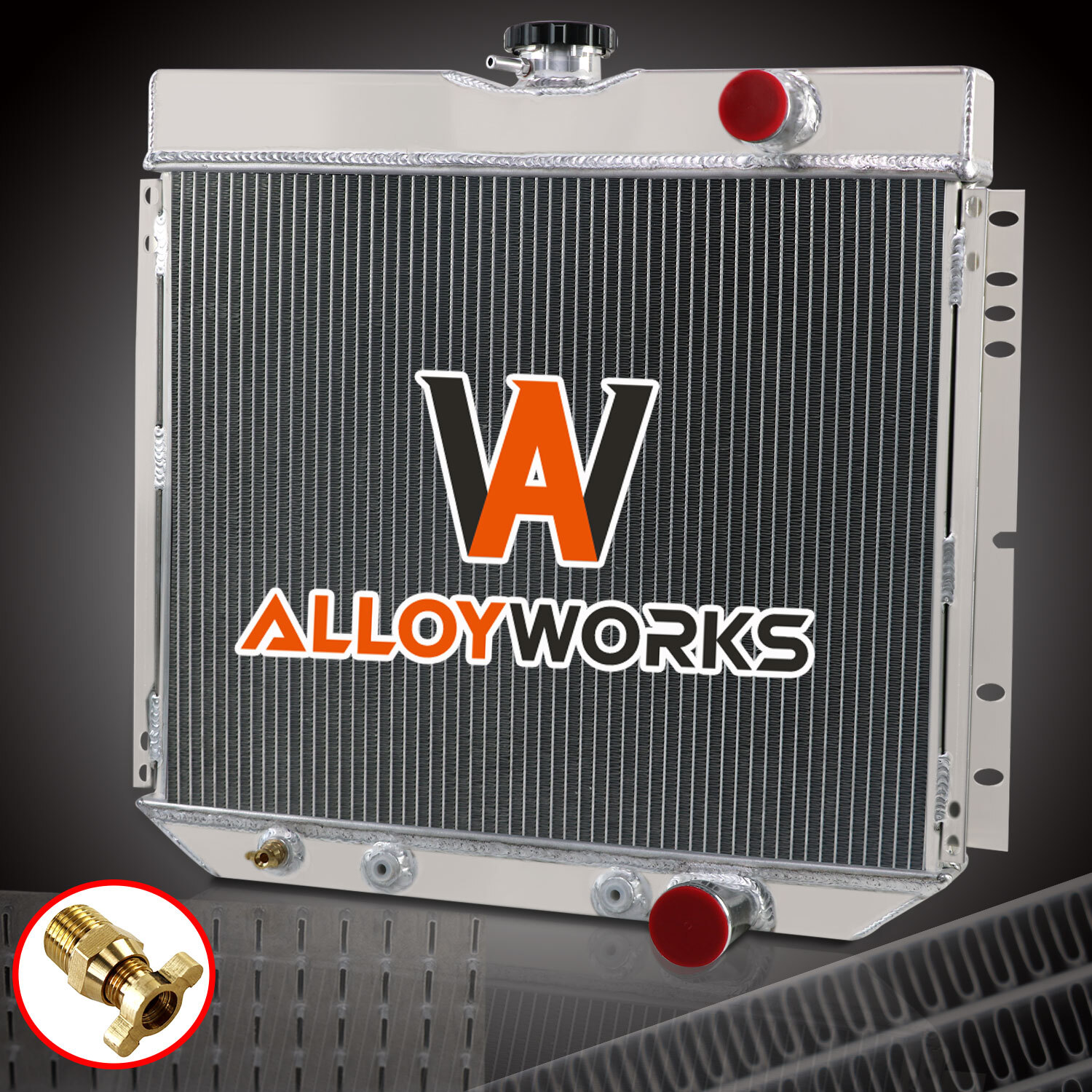 CC340 4 Row Aluminum Radiator For 67-1970 FORD MUSTANG/FALCON/1963-69 FAIRLANE.. CC340 4 Row Aluminum Radiator For 67-1970 FORD MUSTANG/FALCON/1963-69 FAIRLANE..