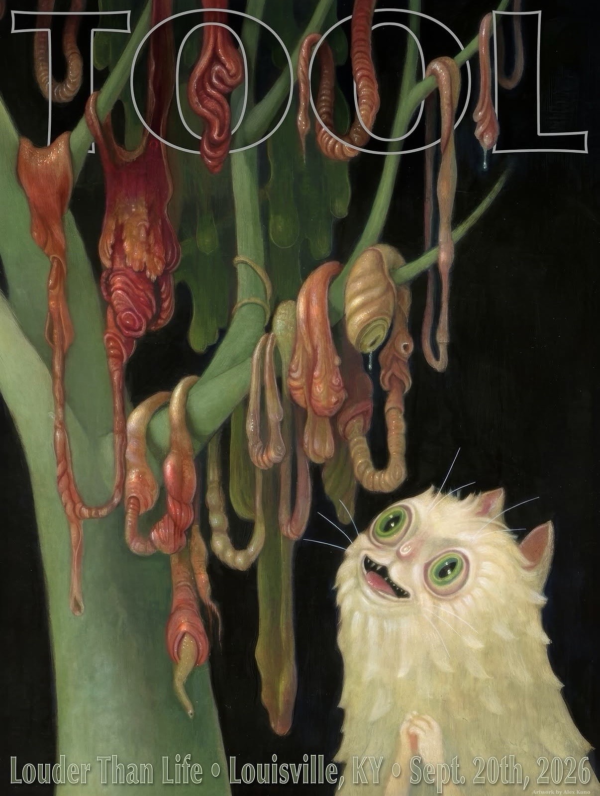 🙀 Tool Poster 9/20 2026 Louder than Life Festival Louisville Kentucky Alex Kuno