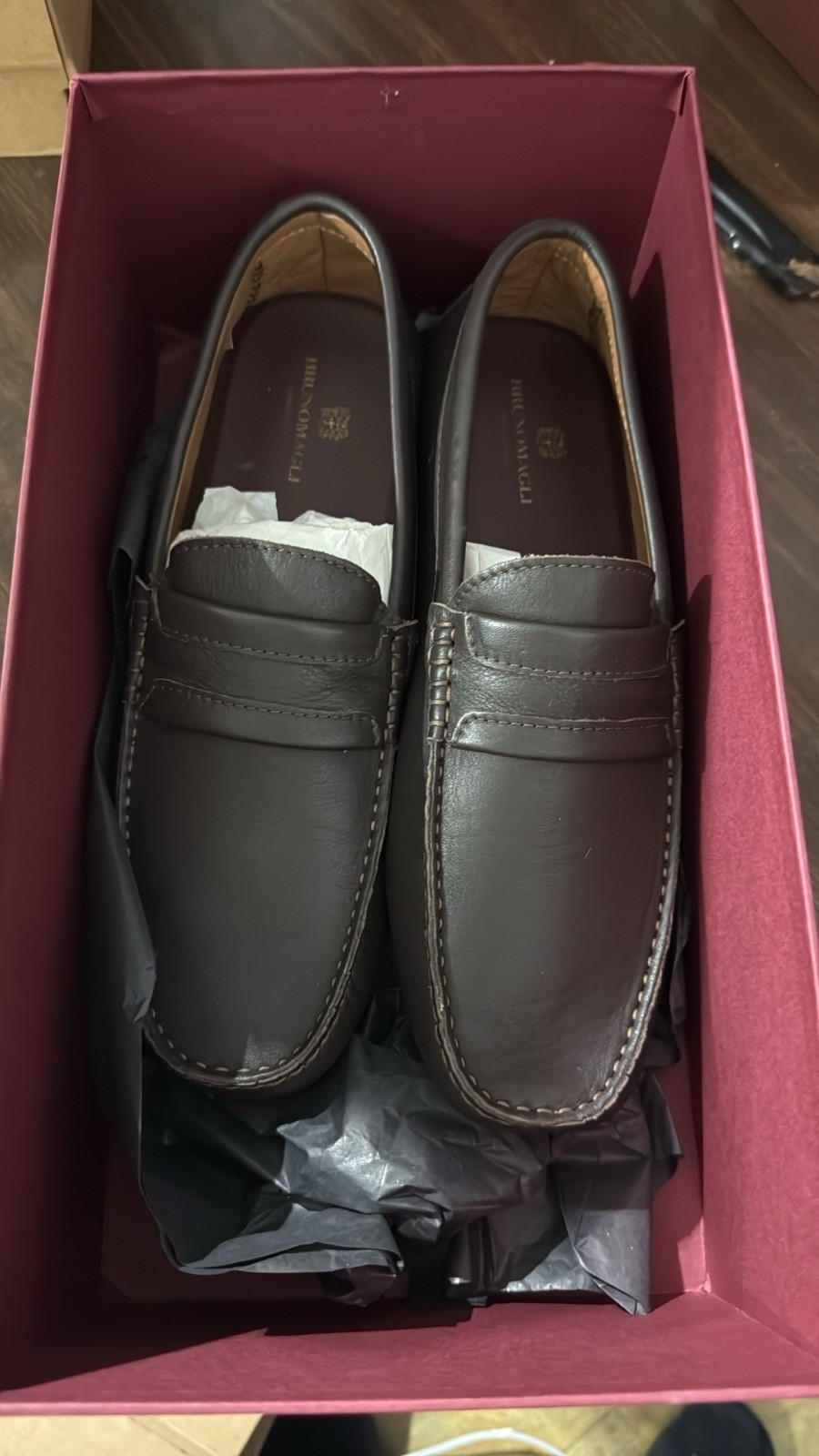 New Bruno Magli Size 11.5 Dark Brown Loafers Men’s Dress Shoes With Box New Bruno Magli Size 11.5 Dark Brown Loafers Men’s Dress Shoes With Box