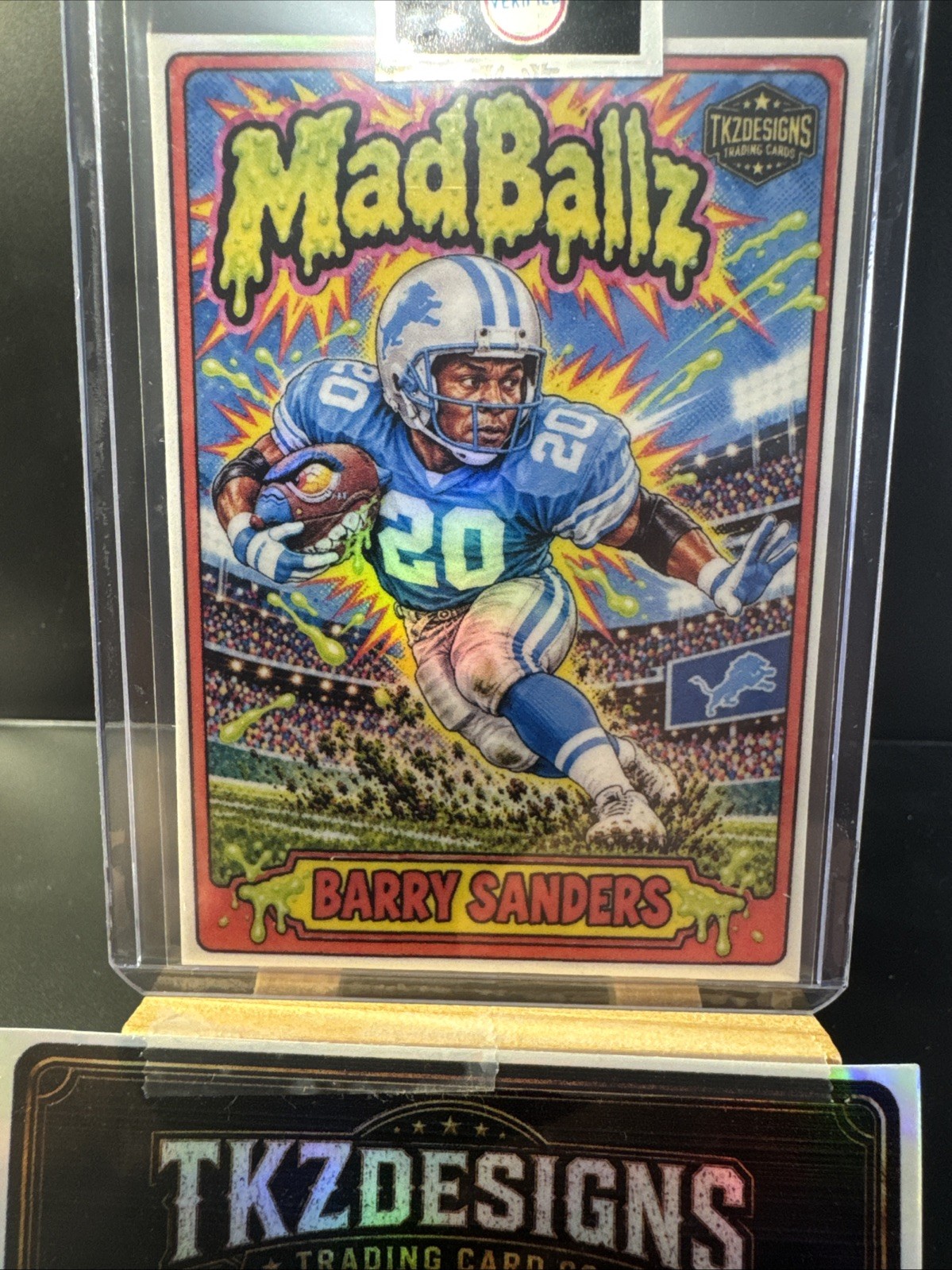 2026 Tkzdesigns MadBallz Detroit Lions NFL Legend Barry Sanders  MB10