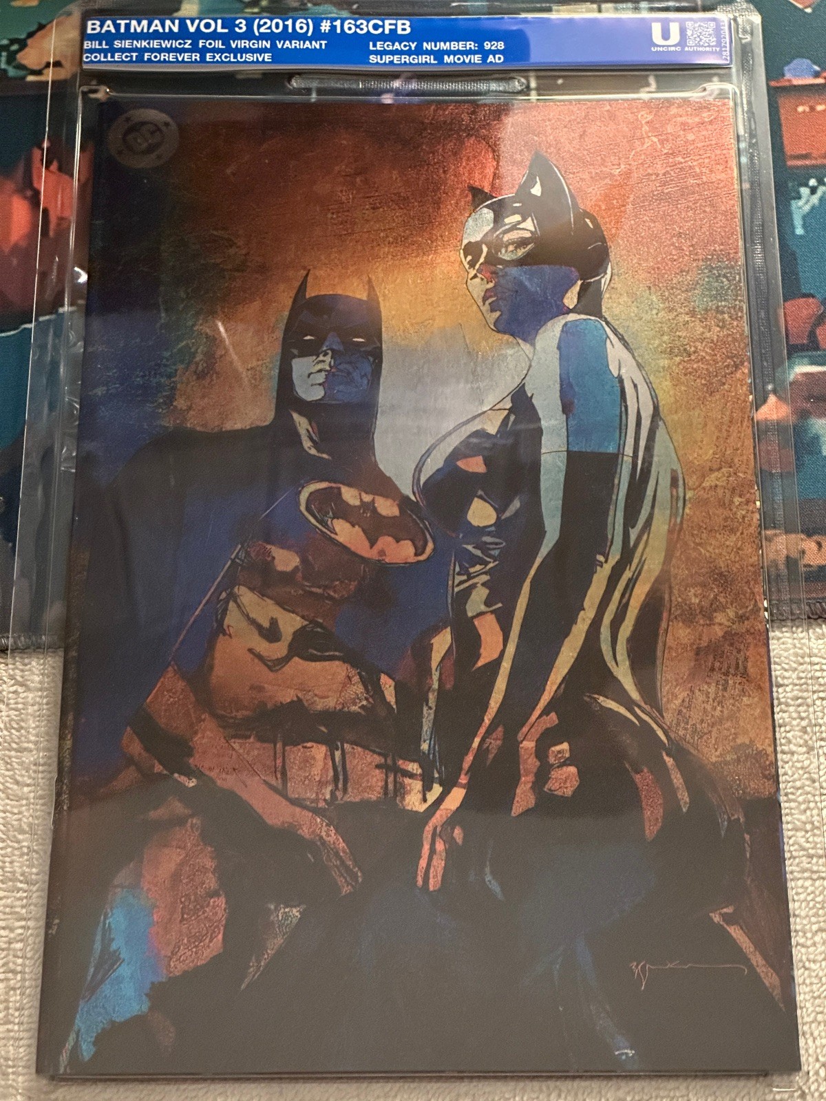 Batman #163 H2SH Upper Deck Bill Sienkiewicz Virgin Foil Variant 1 of only 167 Batman #163 H2SH Upper Deck Bill Sienkiewicz Virgin Foil Variant 1 of only 167