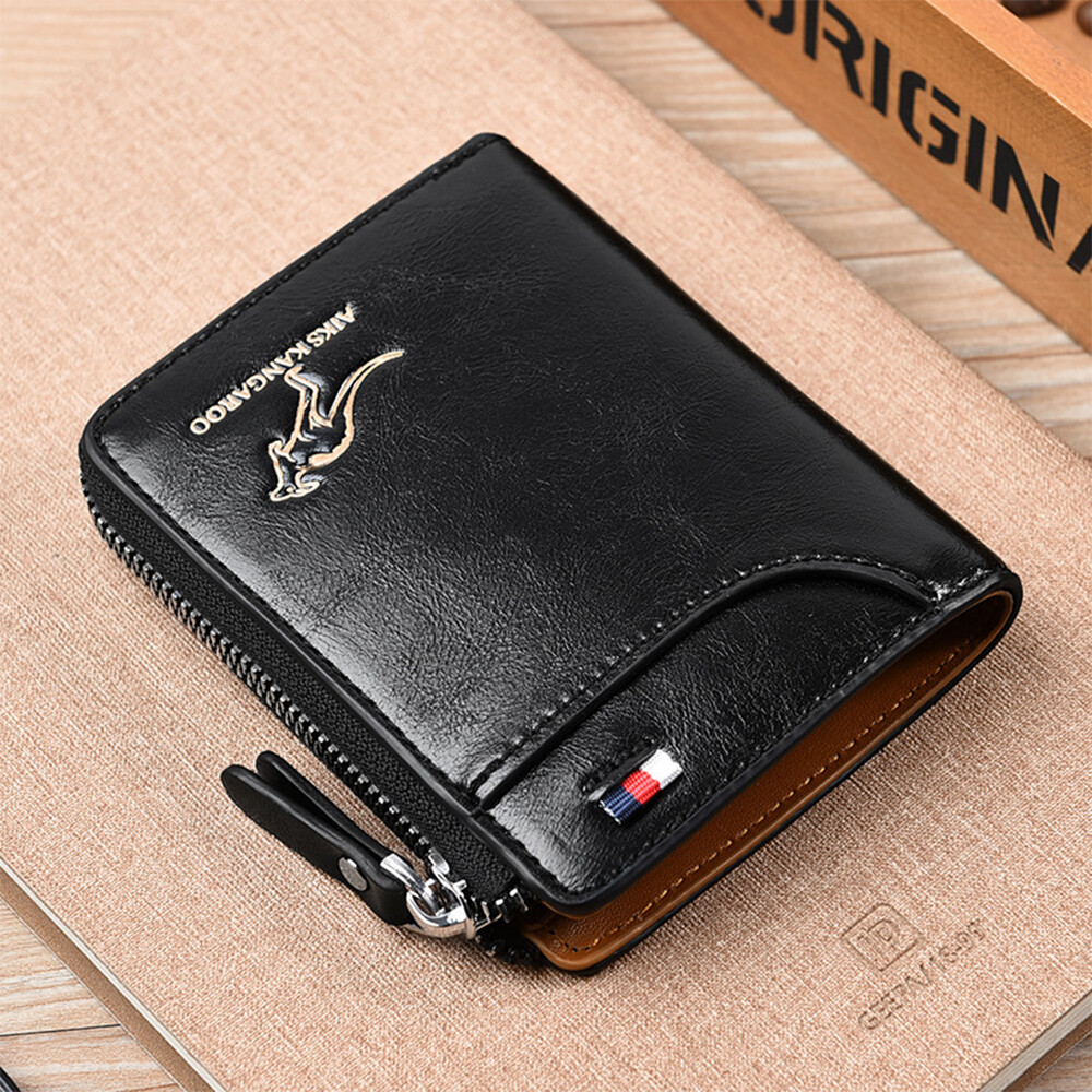 Waterproof Mens RFID Blocking Leather Wallet Credit Card ID Holder Zipper Purse Waterproof Mens RFID Blocking Leather Wallet Credit Card ID Holder Zipper Purse