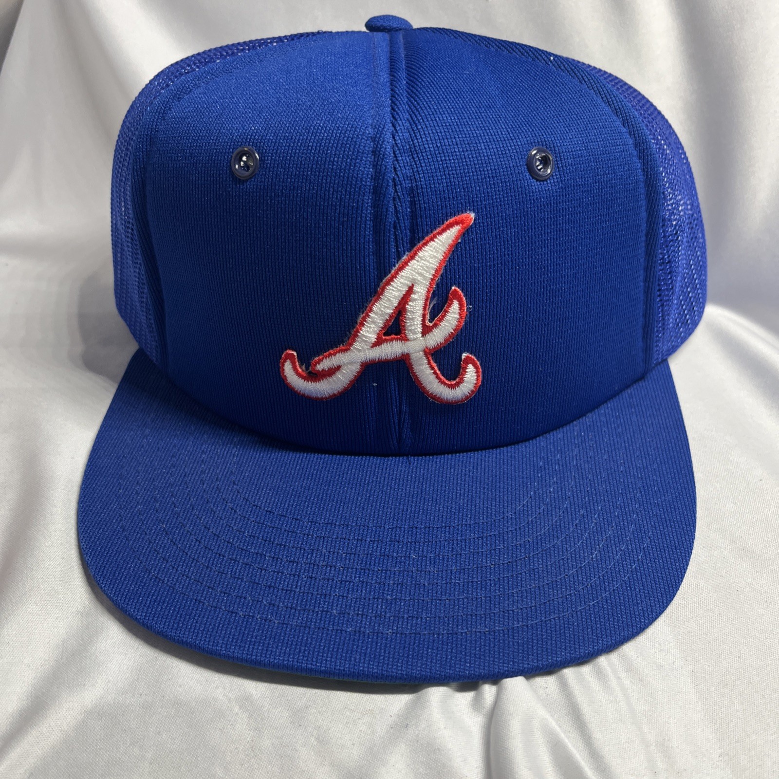 Vintage Atlanta Braves MLB Baseball Plain Logo Sports Hat Snapback New Old Stock
