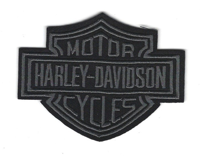 Harley Davidson Motorcycles Iron On Patches Smoky Tone Crest Design 3.5\