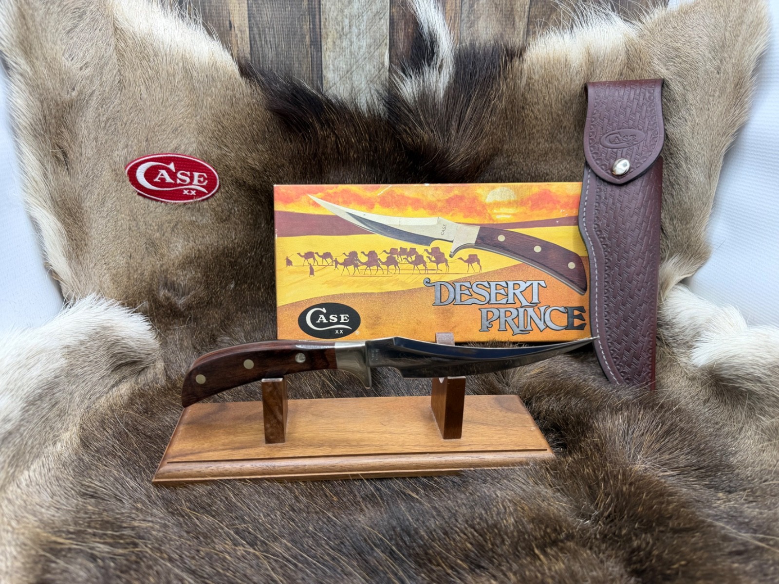 1980 Case XX Desert Prince Knife Rosewood Handle Sheath Mint In Vintage Box+++