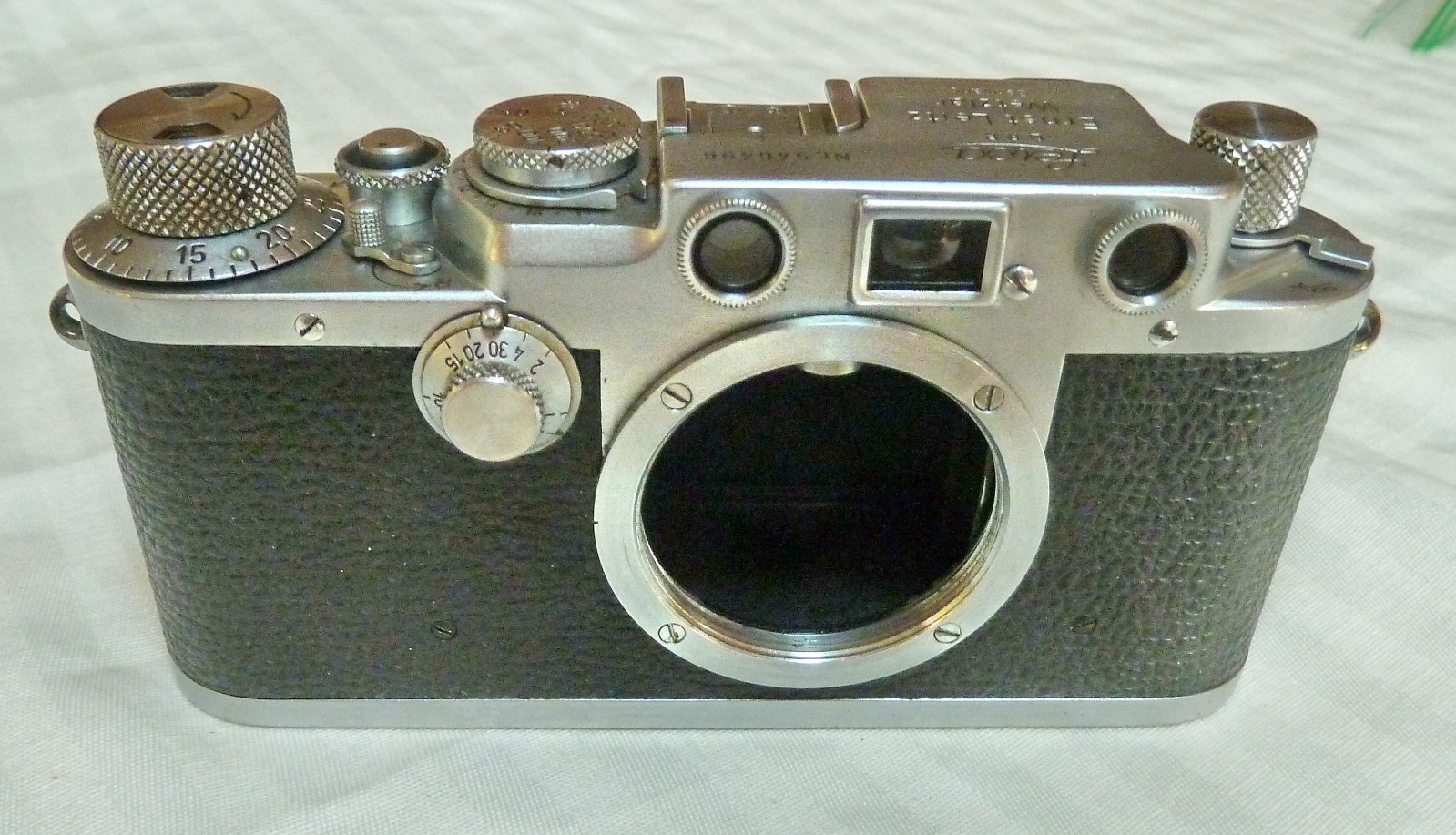 Leica Leitz 3F, IIIF Camera S/N 546496 with take up spool from 1951 serviced