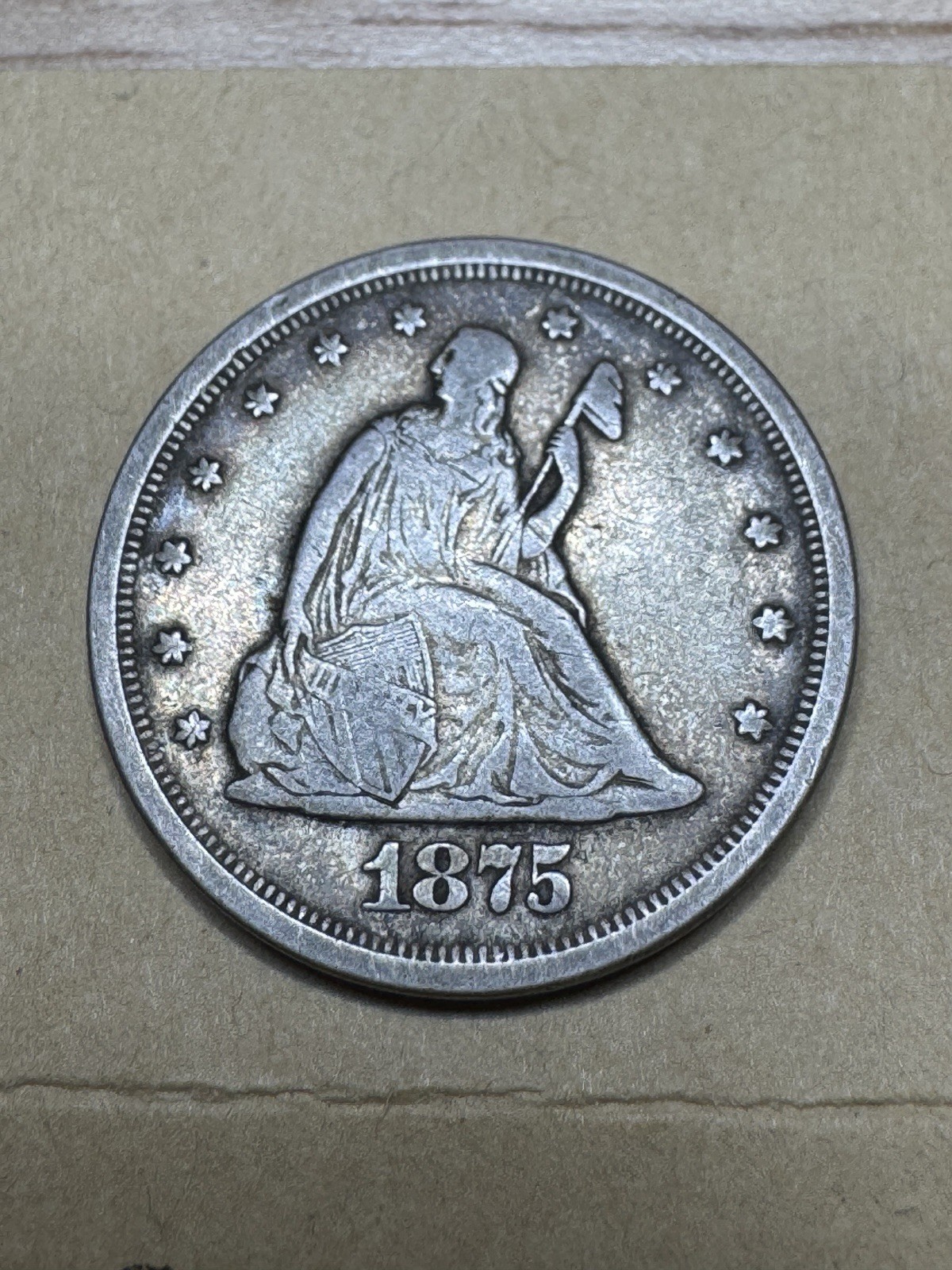 1875 S 20C TWENTY CENT PIECE Nice EYE Appeal, Problem Free. 1875 S 20C TWENTY CENT PIECE Nice EYE Appeal, Problem Free.