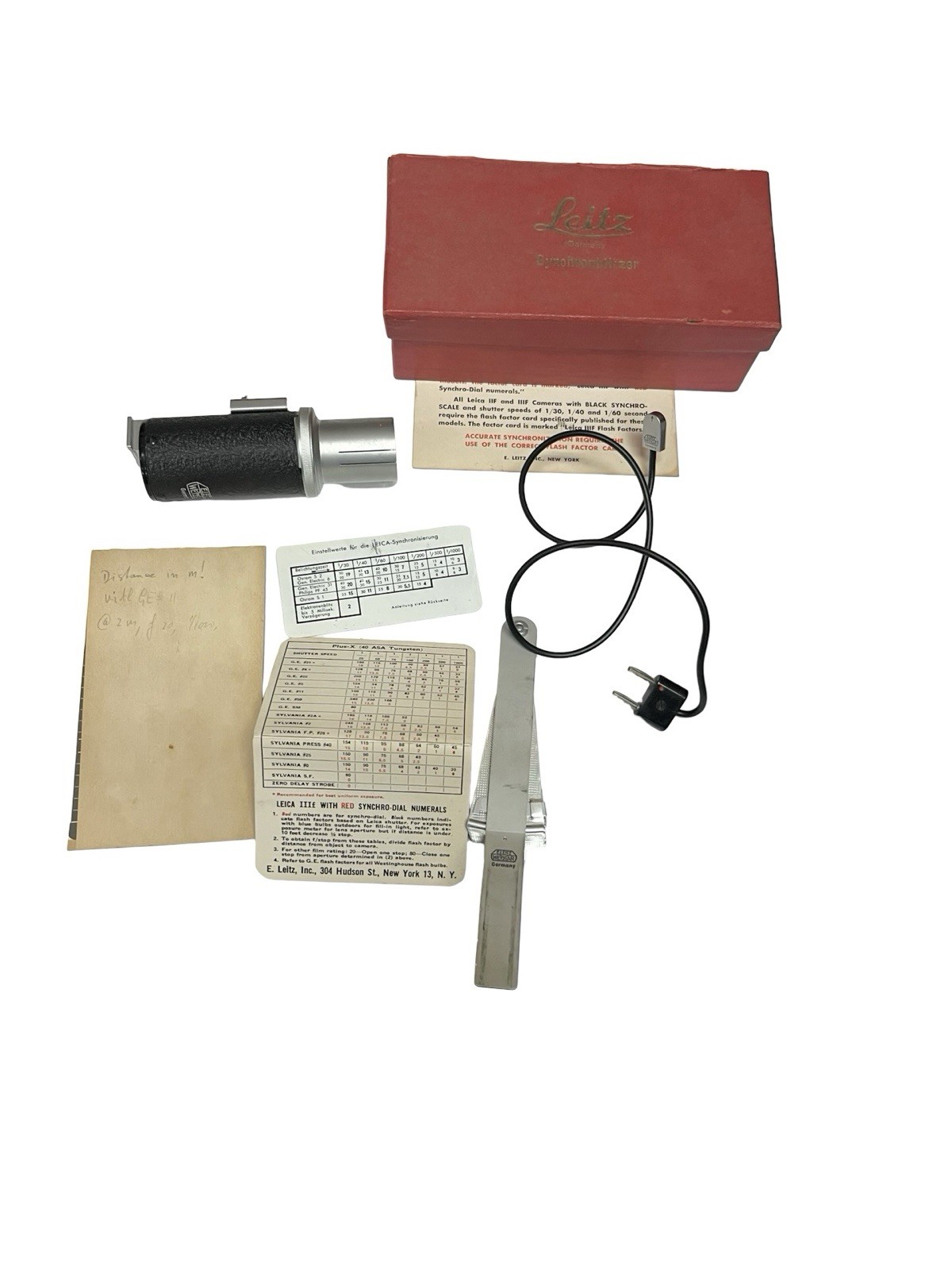 Vintage Leitz Synchronblitzer Leica Wetzlar Collapsible Fan Flash Kit Box Vintage Leitz Synchronblitzer Leica Wetzlar Collapsible Fan Flash Kit Box