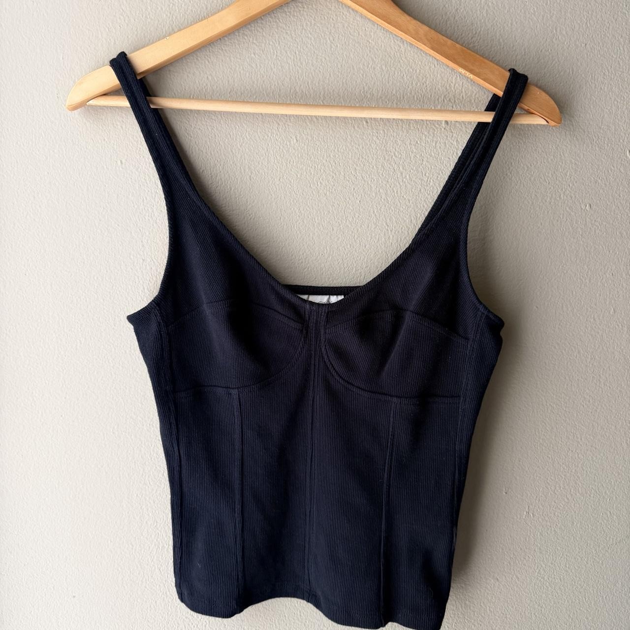 Universal Thread Black Ribbed Corset Tank 🖤 Size M Universal Thread Black Ribbed Corset Tank 🖤 Size M
