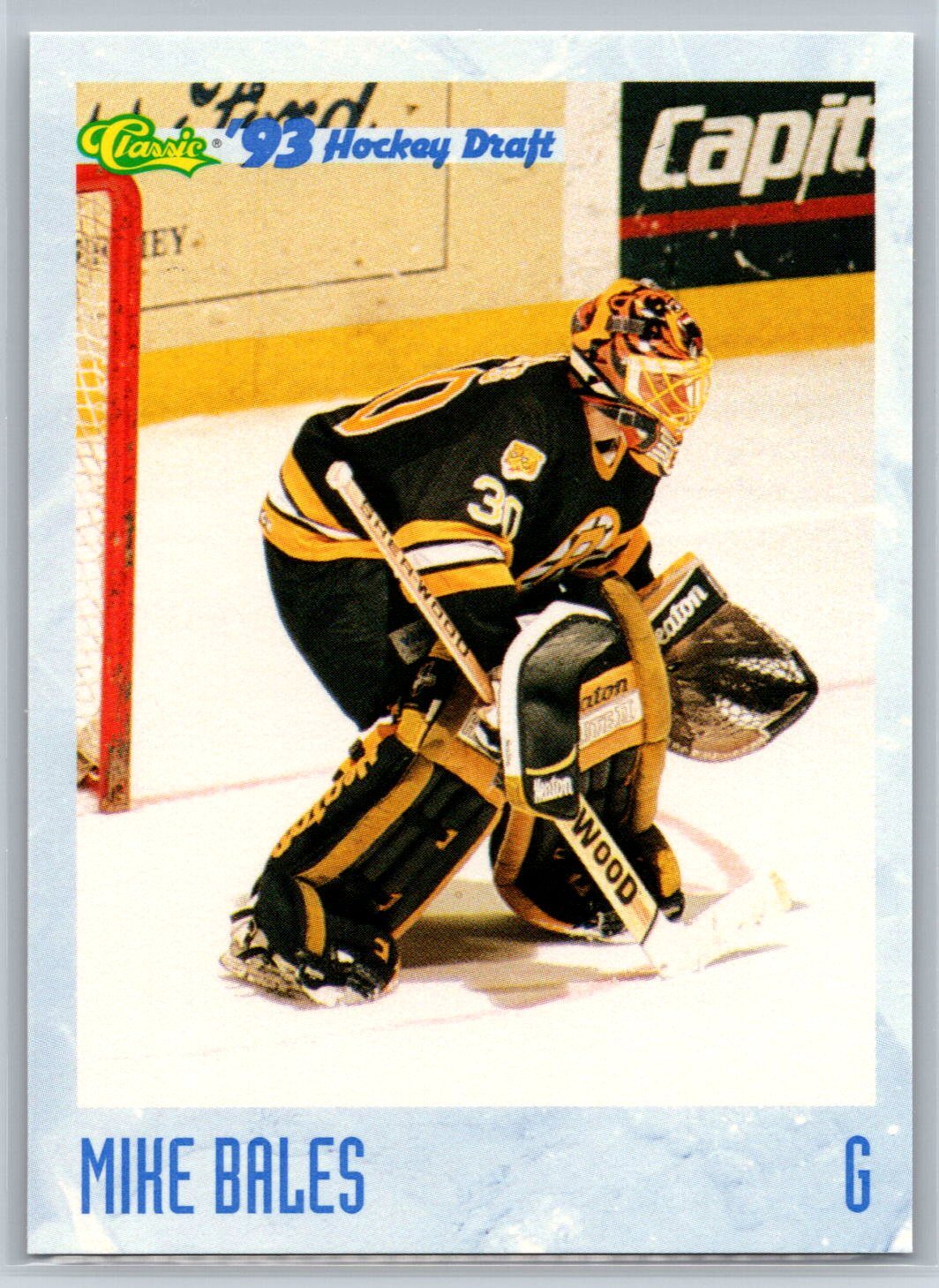 1993 Classic \'93 Hockey Draft Mike Bales Providence Bruins #126