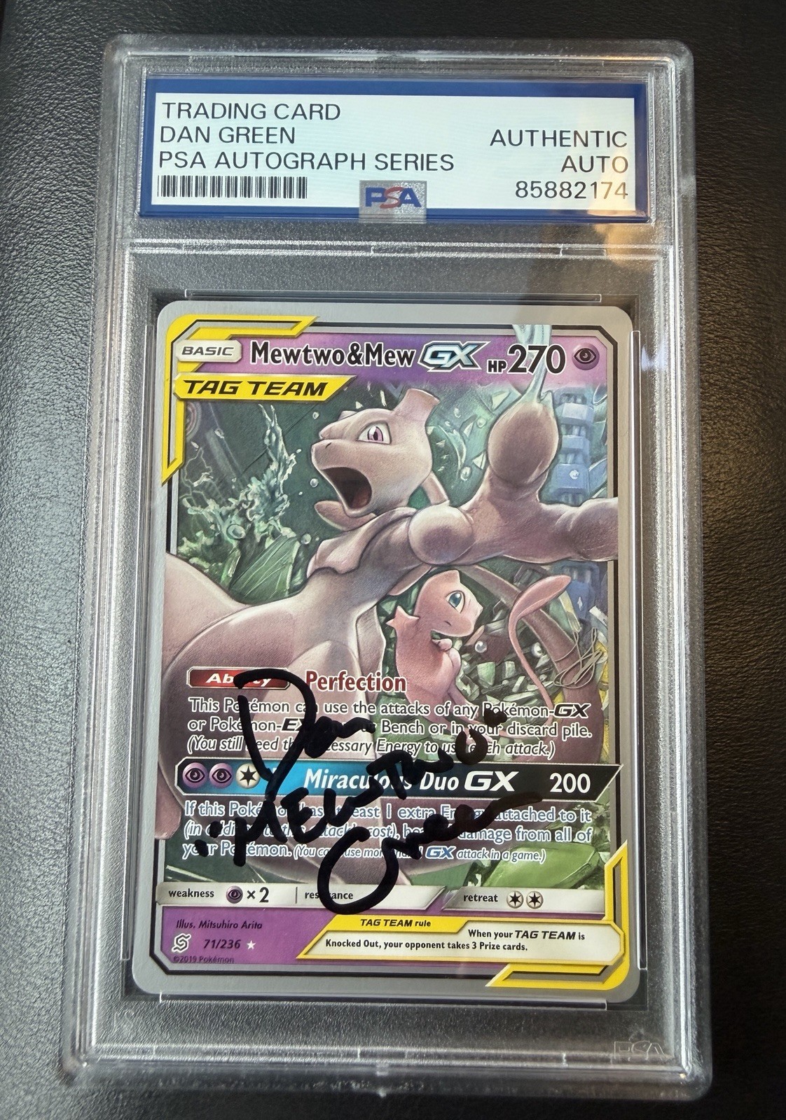 POKEMON 2019 WORLD CHAMPIONSHIPS DECK MEWTWO & MEW GX PSA AUTOGRAPH POKEMON 2019 WORLD CHAMPIONSHIPS DECK MEWTWO & MEW GX PSA AUTOGRAPH