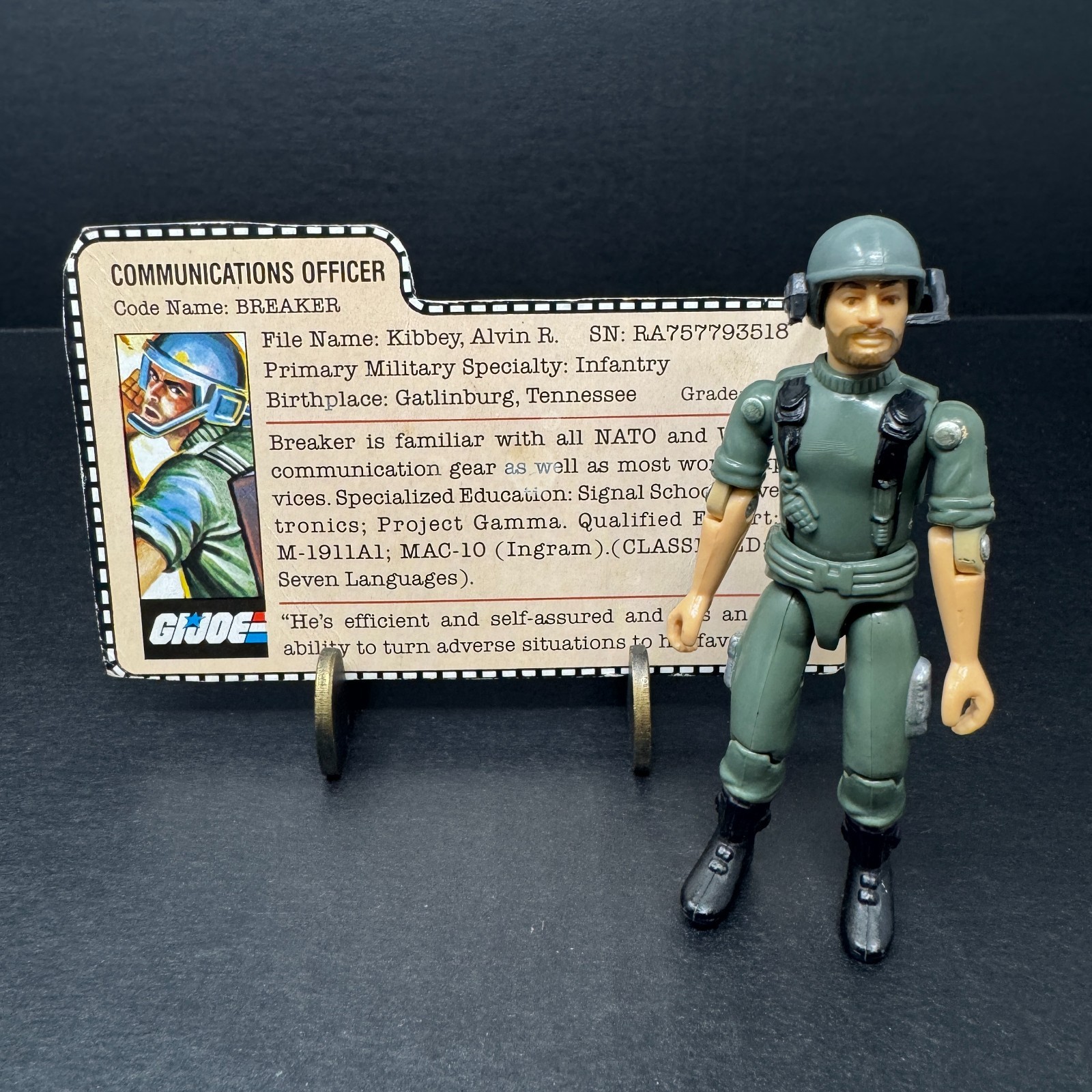 Vintage 1982 GI Joe ARAH BREAKER V1 Straight Arm Complete (Read Description)