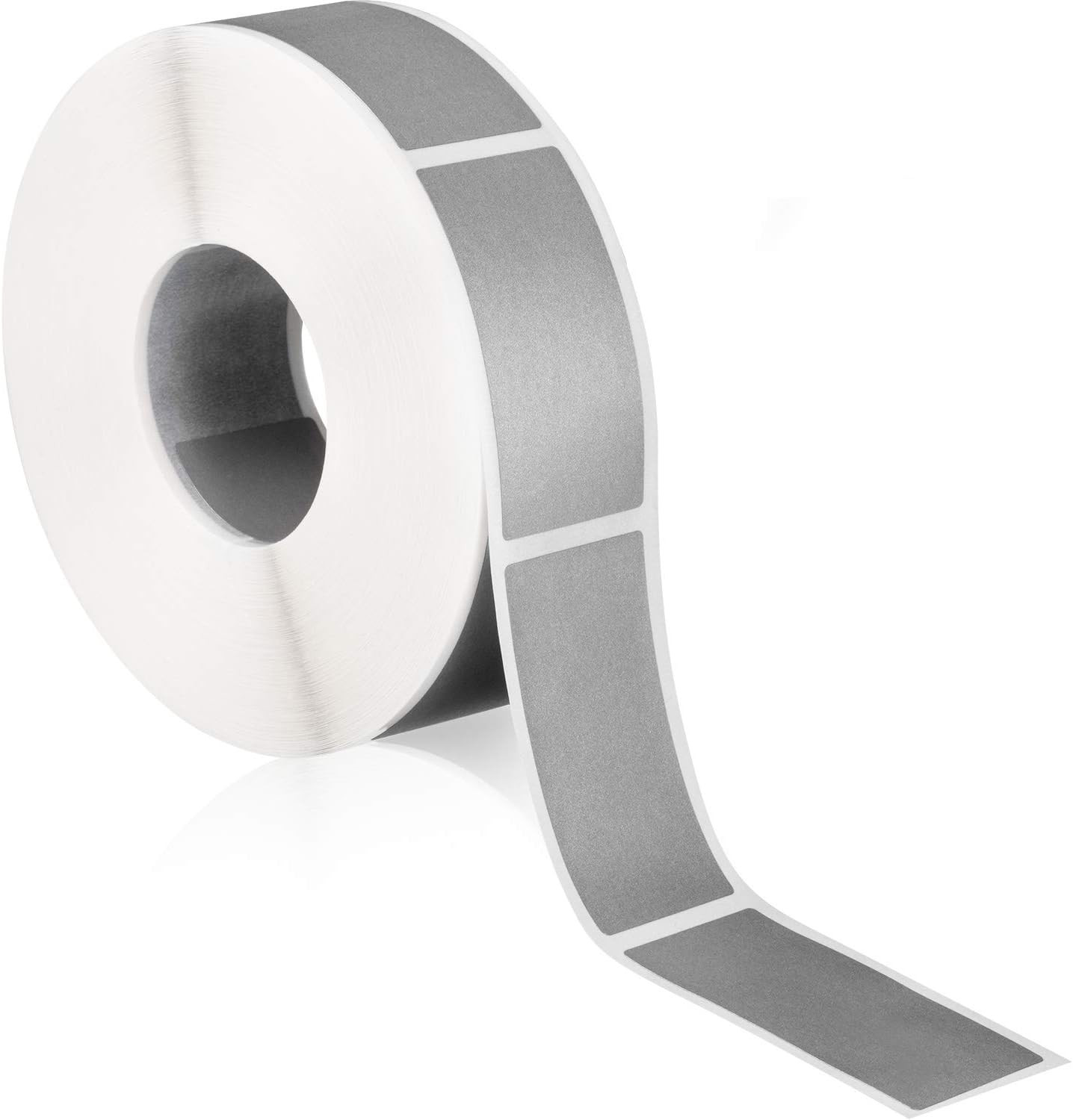 1000 Scratch off Stickers 2 X 1 Inch Square Silver Labels