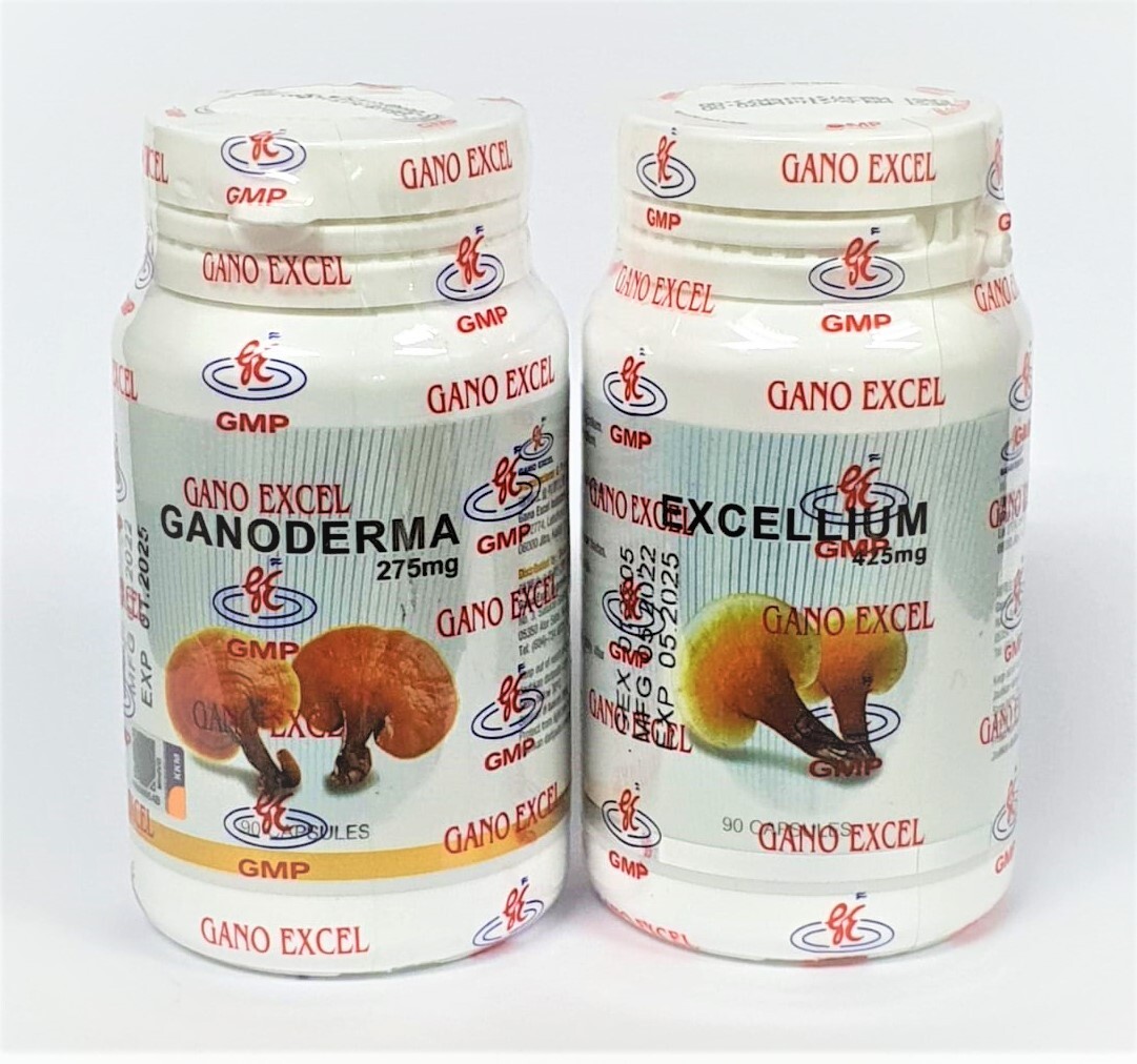 3 Bottles Gano Excel Ganoderma + 3 Bottles Excellium 90 Capsules Lingzhi USA 