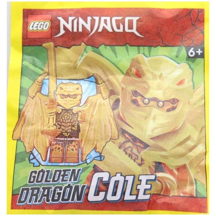 LEGO Ninjago Crystalized Golden Dragon Cole Paper Bag 892304 (SEALED)