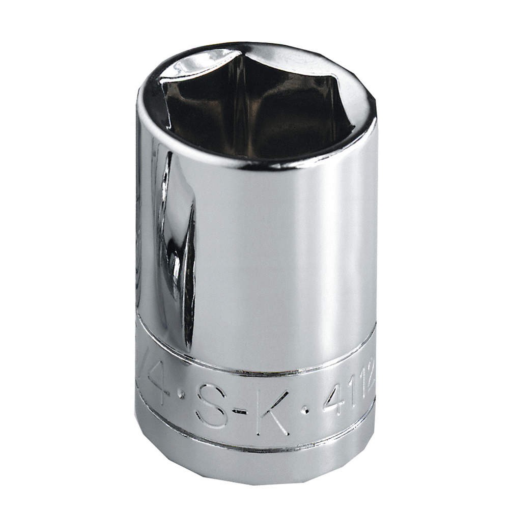 SK PROFESSIONAL TOOLS 315 Socket, Steel, Chrome, 15 mm 12P873