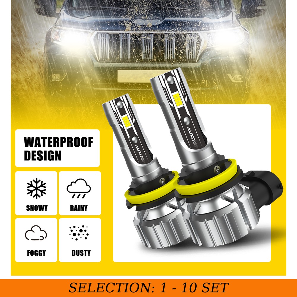 2-20X H11/H8/H9 LED Headlight Bulb High Low Beam 6500K 30000LM White Lamp Canbus