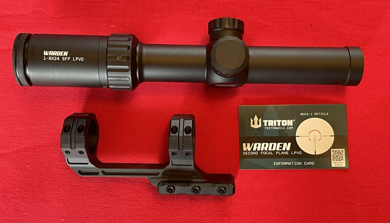 Triton Warden 1-6x24mm SFP LPVO Rifle Scope - CTM1.1 Illuminated Reticle 30mm