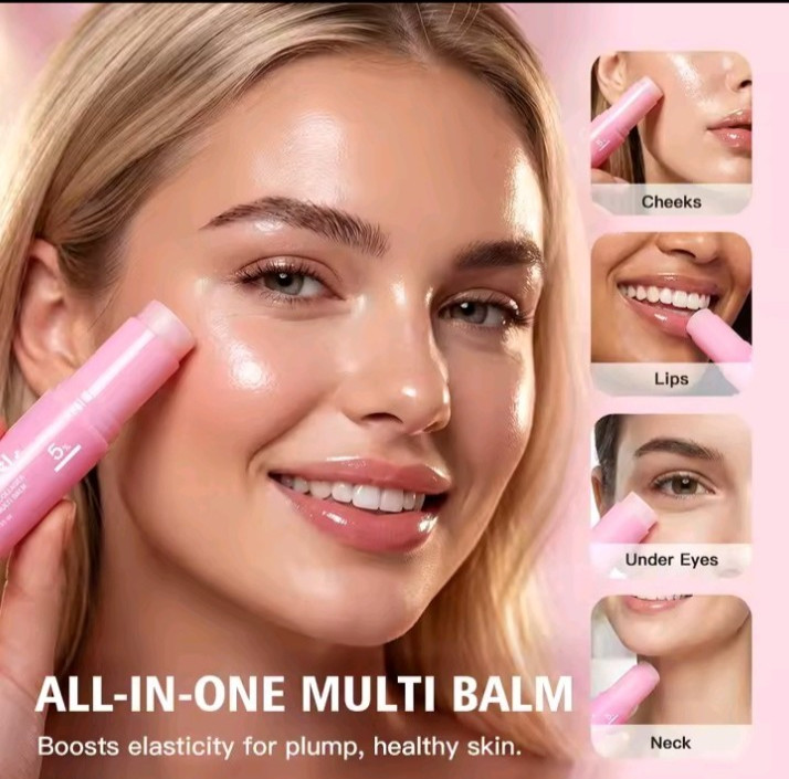 PDRN Pink Balm Stick Moisturizing Face Neck Care Makeup Primer Glow