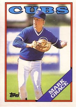 Mark Grace 1988 Topps Traded Baseball - #42T - Chicago Cubs Mark Grace 1988 Topps Traded Baseball - #42T - Chicago Cubs