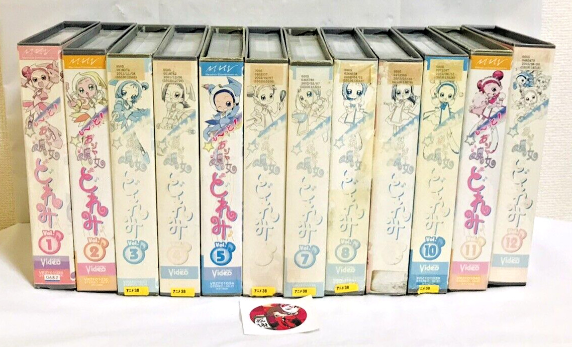 Motto Ojamajo Doremi The Secret of the Frog Stone VHS 12 Tapes Complete Set 2001