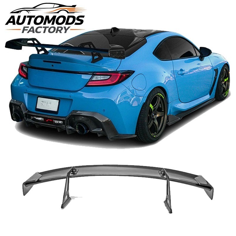 Carbon Fiber Rear Spoiler Swan Neck Wing For Toyota GR86 ZN8 BRZ 21+ A-D Style