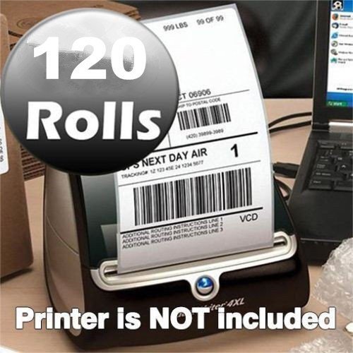 120 Roll Compatible Dymo 4XL 4x6 Direct Thermal Shipping Labels 220/Roll 1744907 120 Roll Compatible Dymo 4XL 4x6 Direct Thermal Shipping Labels 220/Roll 1744907