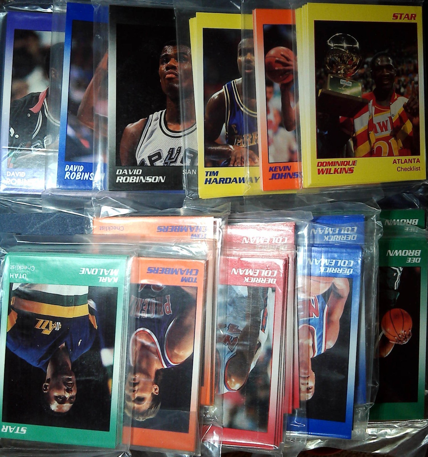 1990-1991 STAR Sealed DAVID ROBINSON KARL MALONE DOMINIQUE + More 15 Set Lot 1990-1991 STAR Sealed DAVID ROBINSON KARL MALONE DOMINIQUE + More 15 Set Lot