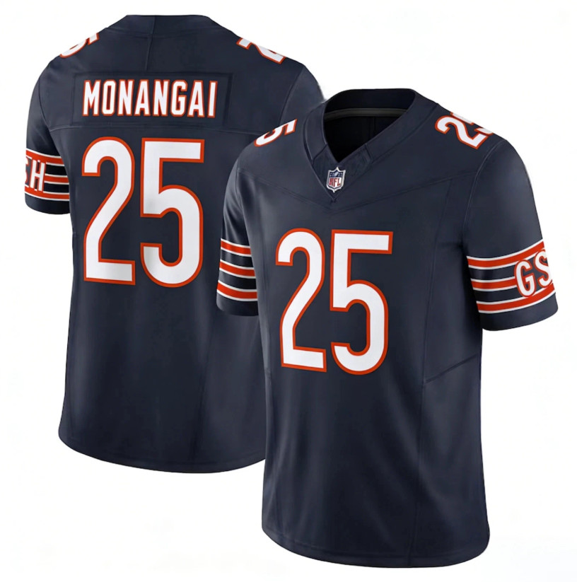 NWT Kyle Monangai #25 Men\'s Player Jersey S-3XL NWT Kyle Monangai #25 Men\'s Player Jersey S-3XL