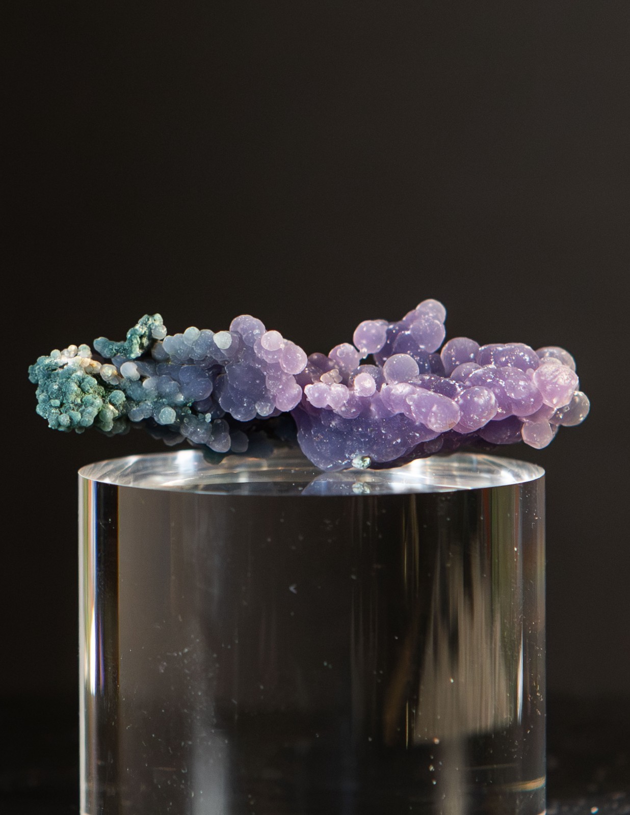 Natural Purple Green Grape Agate 2.25\