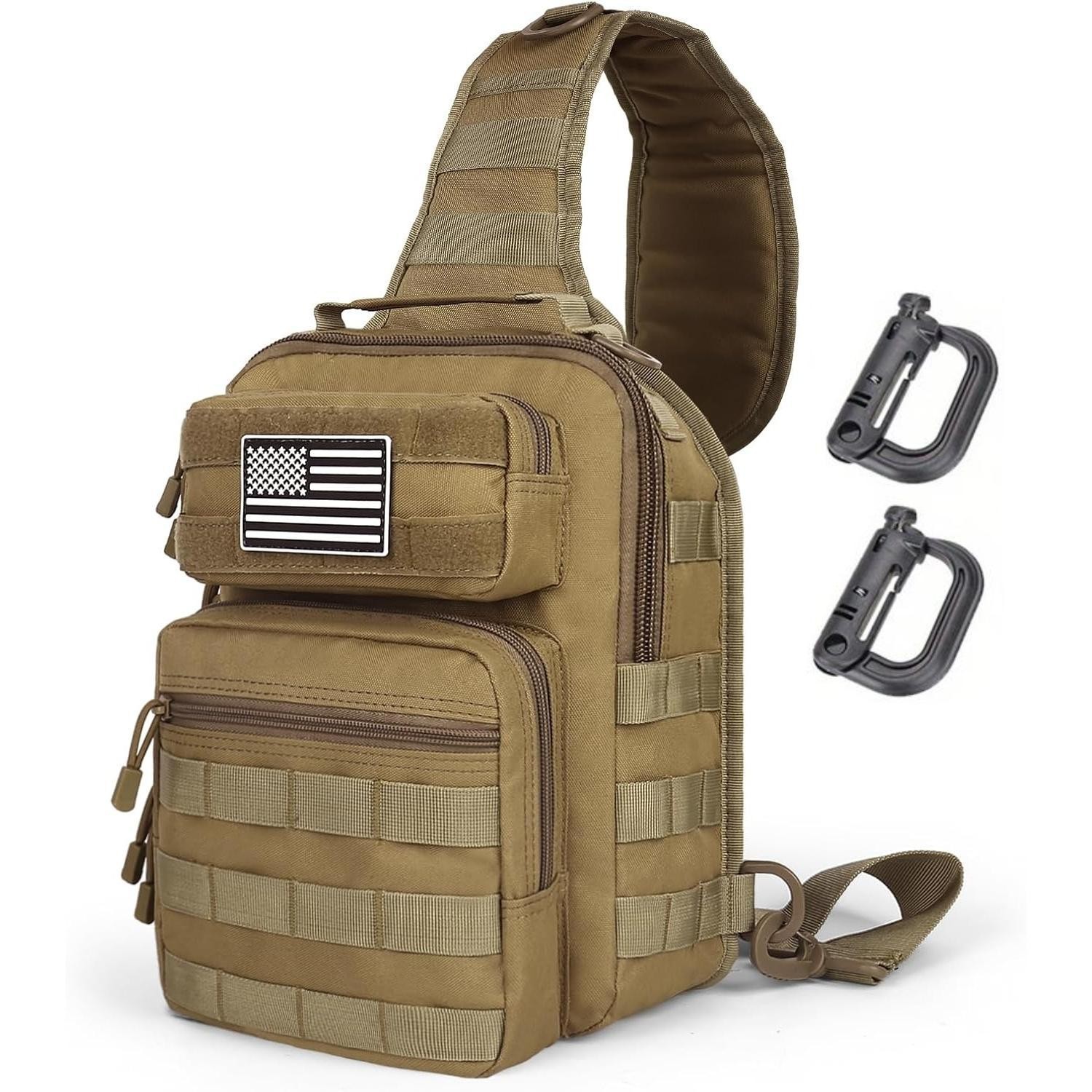 Tactical Sling Bag Men Outdoor Shoulder Pack Small EDC Crossbody Chest Bag