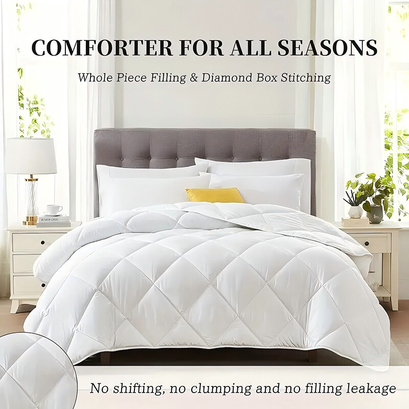 LUSHAVEN Luxury All Season Ultra Soft Duvet Insert  Bedding Quilt