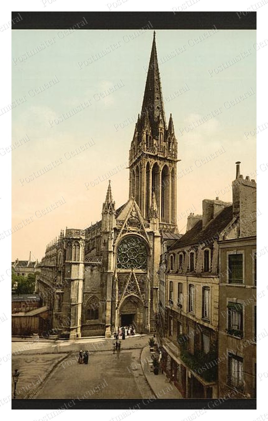 Caen Saint-Pierre Church Standard Postcard COPY RPPC