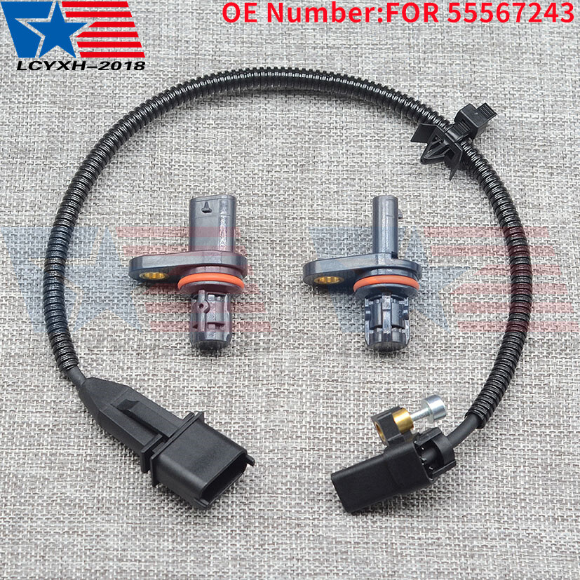 2x Camshaft & 1x Crankshaft Position Sensor For Chevy Cruze Cruze Limited 1.8L
