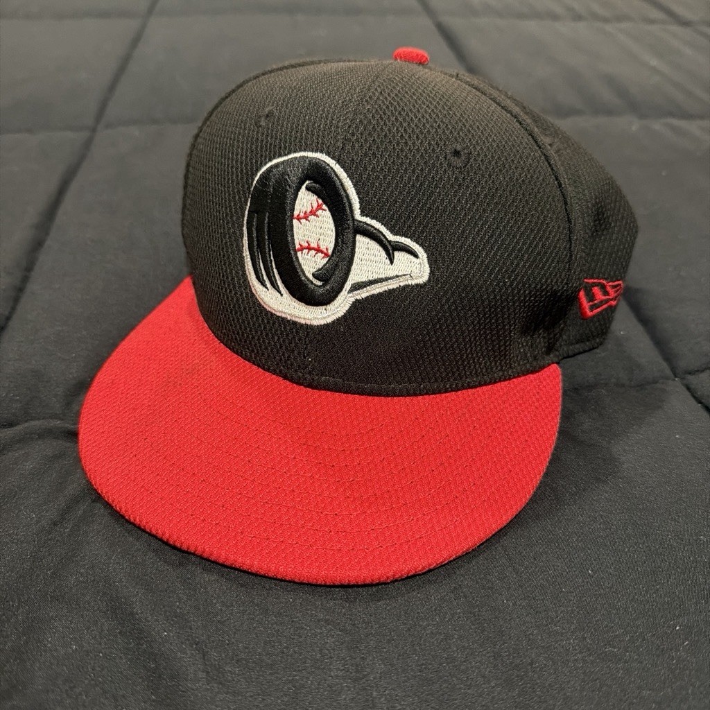 New Era Bowling Green Hot Rods 59fifty Fitted Baseball Cap Size 6 7/8