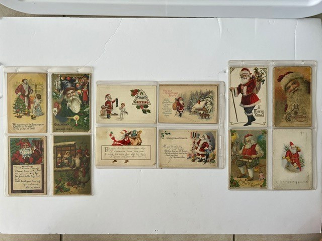 ANTIQUE LOT EARLY 1900'S SANTA POSTCARDS CHRISTMAS XMAS HOLIDAY 22 CARDS ANTIQUE LOT EARLY 1900'S SANTA POSTCARDS CHRISTMAS XMAS HOLIDAY 22 CARDS