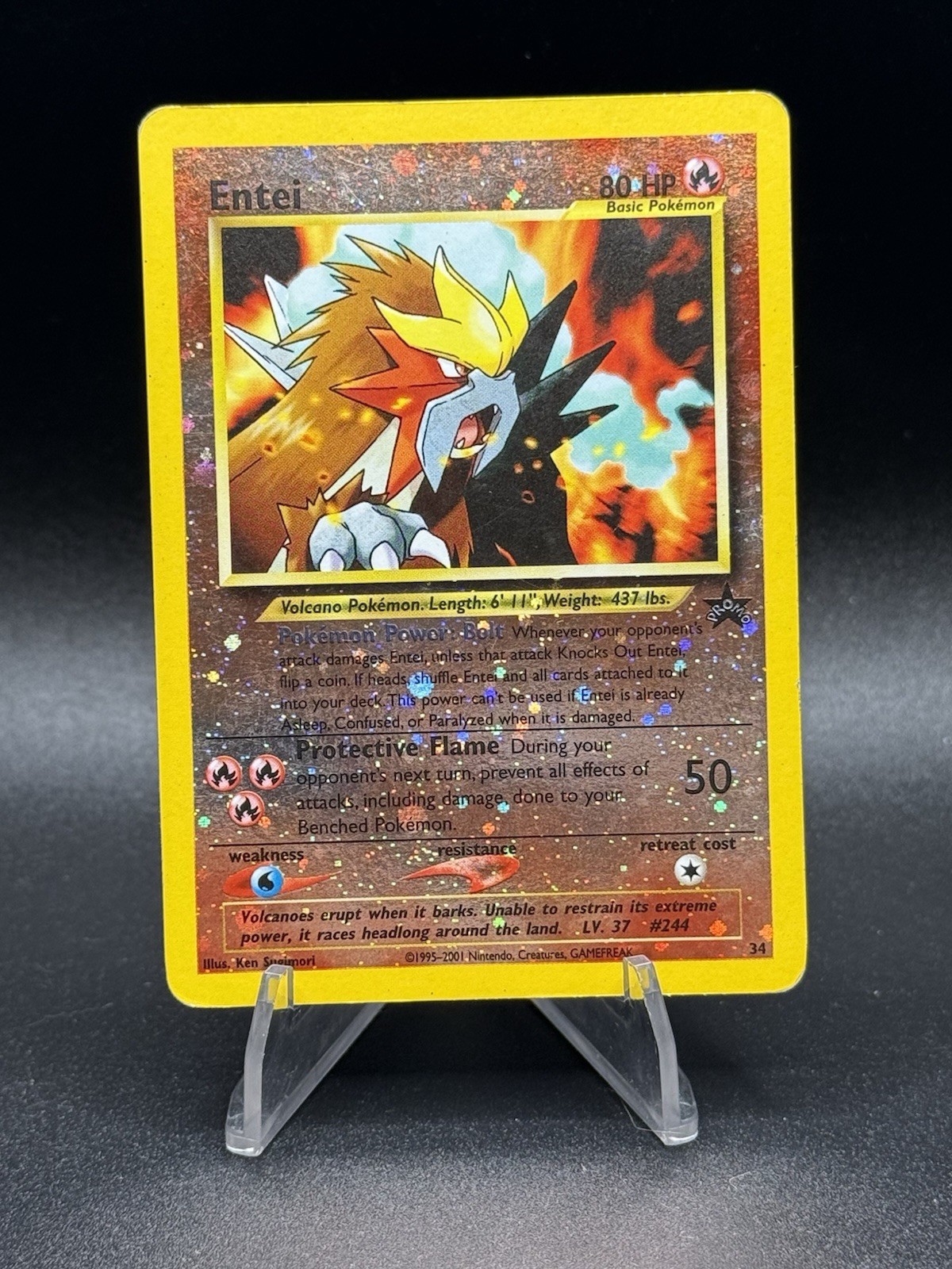 Pokemon Entei 34/53 Wotc Promo Reverse Holo
