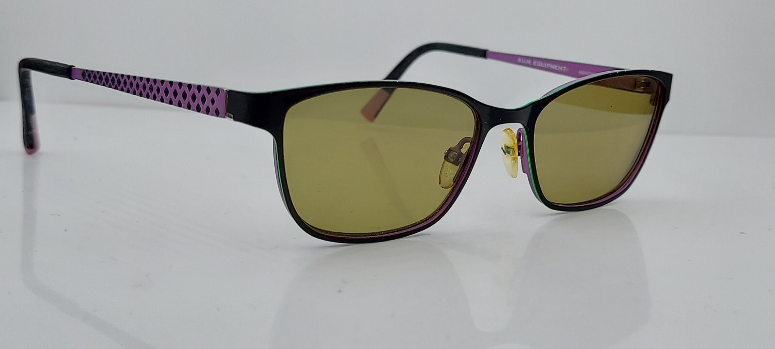 B.U.M. Equipment Amazing Black Oval Metal Sunglasses FRAMES ONLY