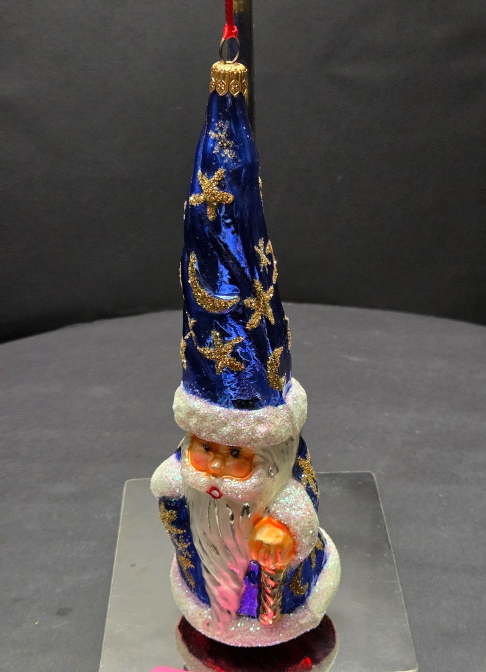 Christopher Radko Magic Munchkin Moon Wizard Glass Ornament 96-240-0 1996