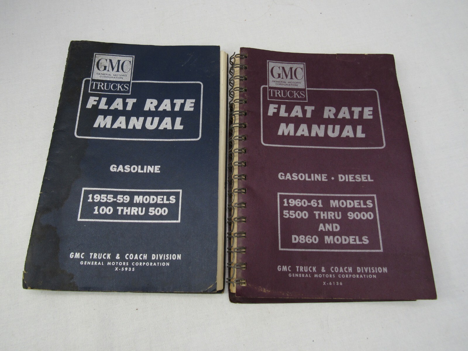 Lot 2 GMC Trucks Flat Rate Manual 1955 56 57 58 59 60 61 100 Thru 500 5500 9000